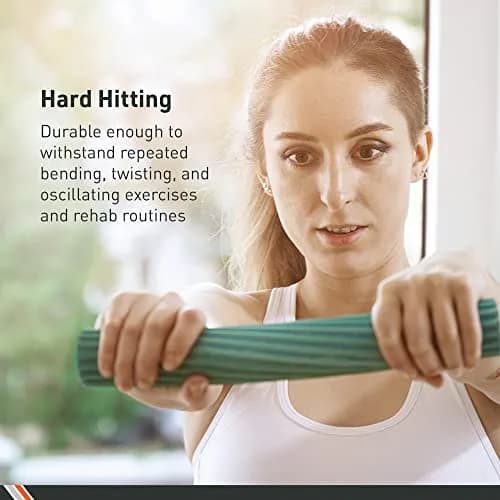 Body Sport Twist & Flex Bar, Yellow, Extra Light, 7 lb. | Rehab & Grip Strength for Arm Injuries thumbnail 2