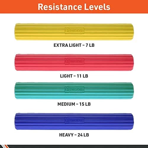 Body Sport Twist & Flex Bar, Yellow, Extra Light, 7 lb. | Rehab & Grip Strength for Arm Injuries thumbnail 3