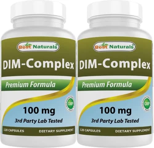 Best Naturals DIM Complex 100 mg 120 Capsules | Supports Hormonal Balance & Detox in India thumbnail 1