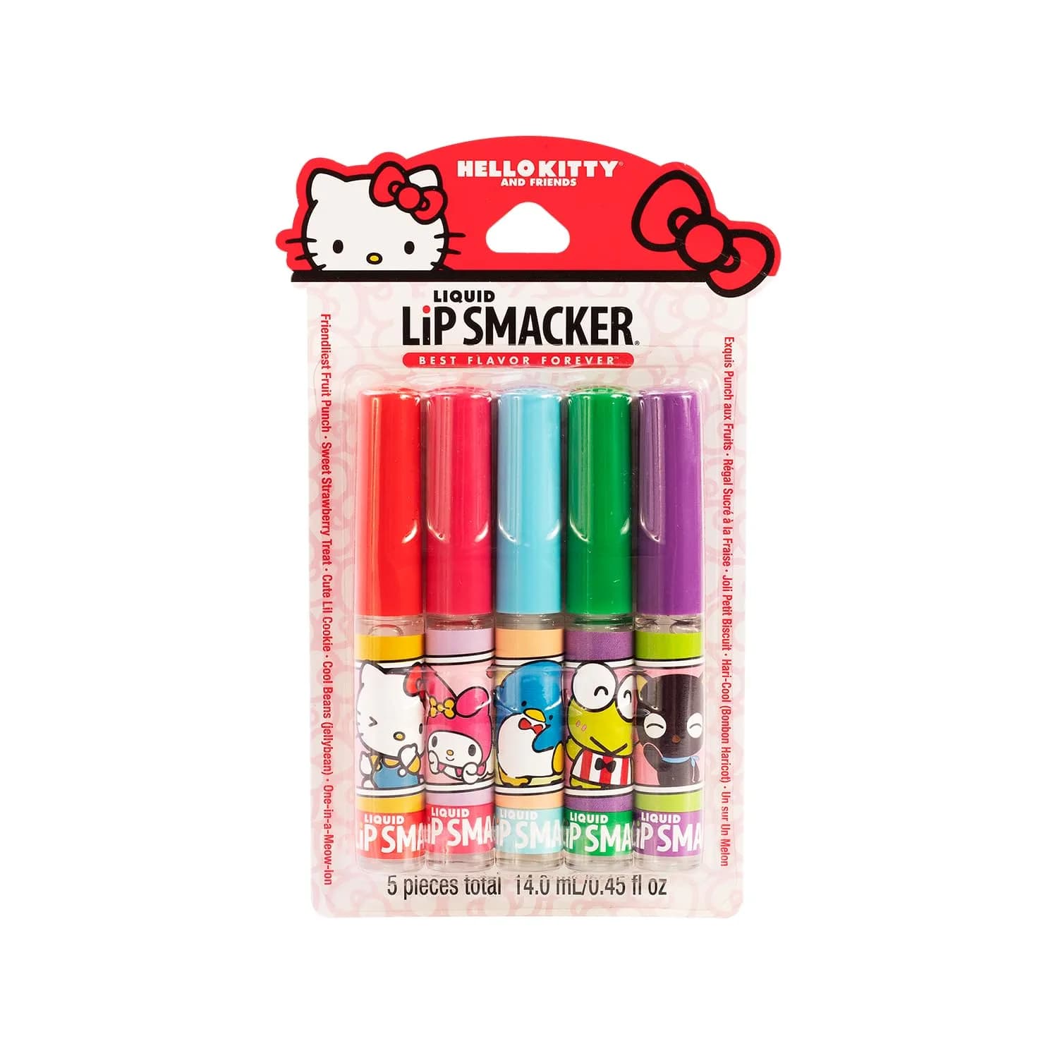 Lip Smacker Liquid Lip Gloss Friendship Pack, 5 Count | Glossy Finish, Hydrating Formula — Hello Kitty Friendship