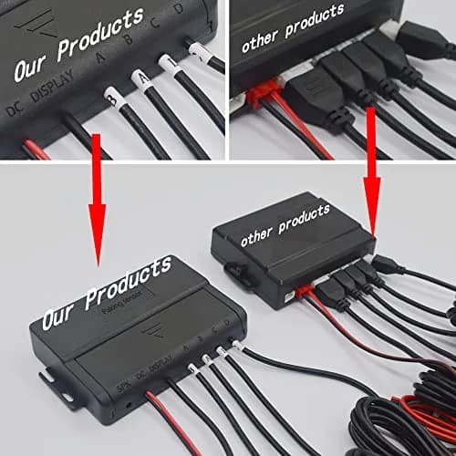 Elsnu Car Reverse Radar System with 4 Sensors | Voice Warning & LCD Display for Parking Assistance thumbnail 4
