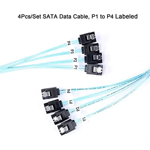 ADCAUDX SATA III Cable 1M (3.3FT) 4-Pack | 6Gbps Data Transfer for SSD HDD thumbnail 2