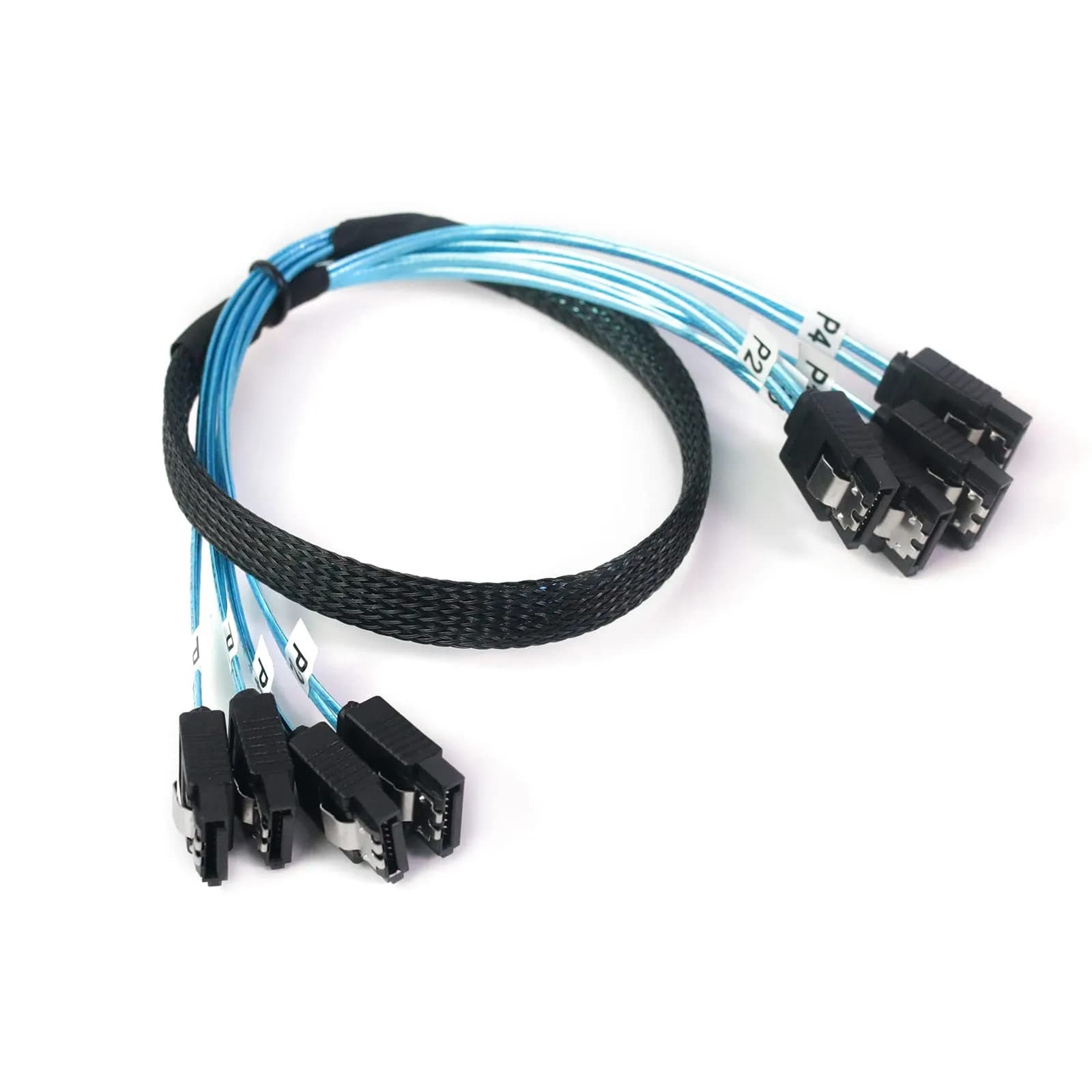 ADCAUDX SATA III Cable 1M (3.3FT) 4-Pack | 6Gbps Data Transfer for SSD HDD — 1.6 ft