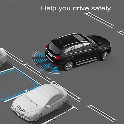 Elsnu Car Reverse Radar System with 4 Sensors | Beep Voice Warning LCD Monitor thumbnail 3