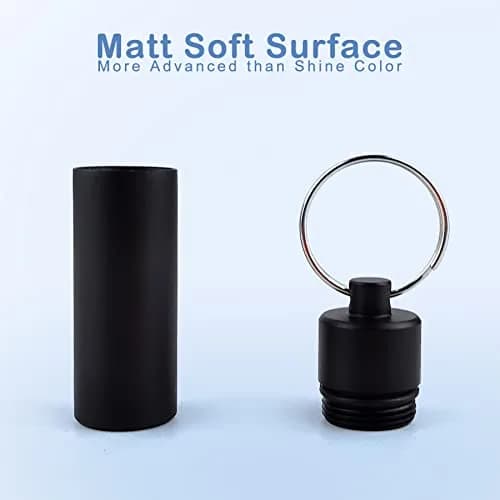 LETAOWJ Small Pill Box Waterproof Keychain Pill Holder with Keyring | 1 Compartment thumbnail 4