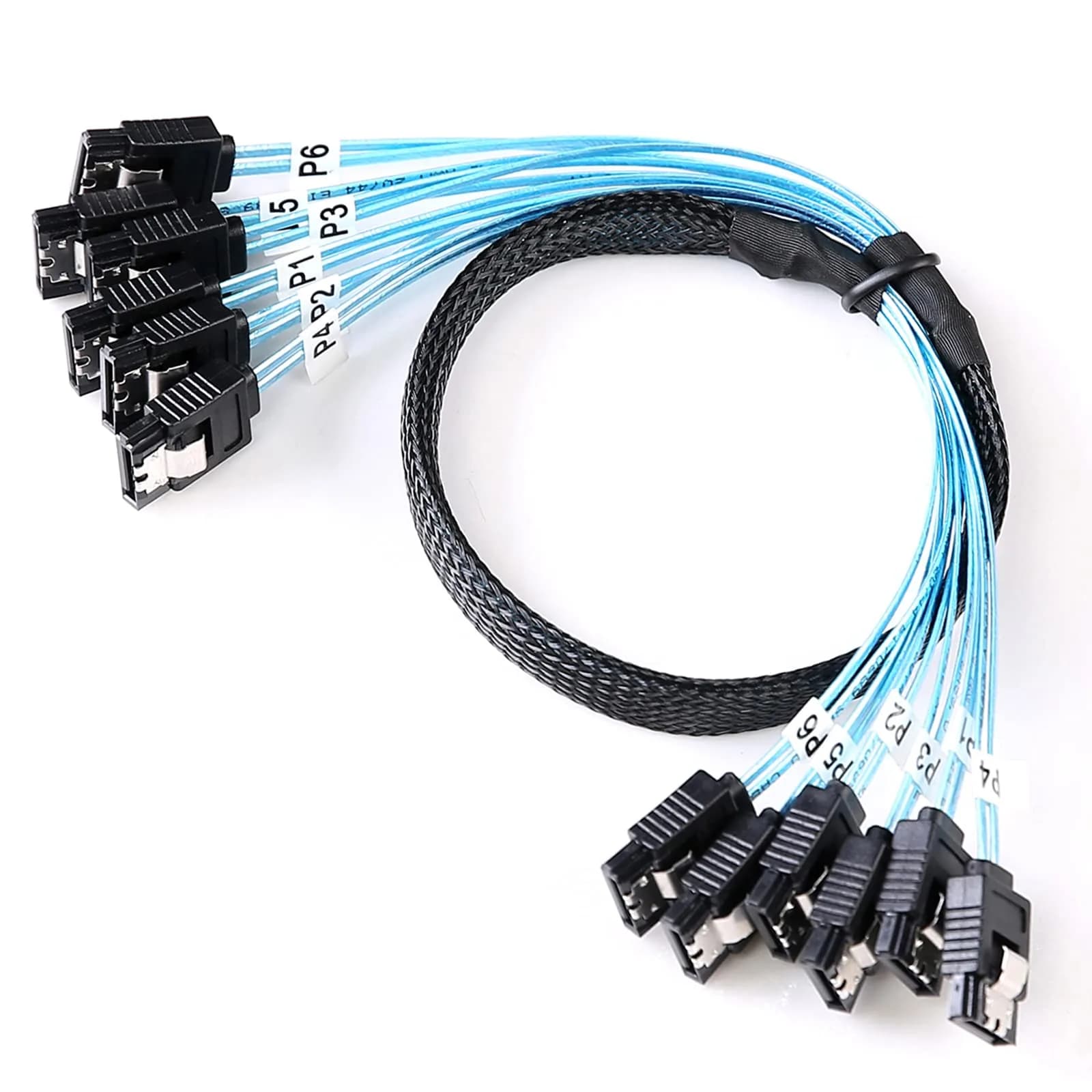 ADCAUDX SATA III Cable 1M (3.3FT) 4-Pack | 6Gbps Data Transfer for SSD HDD — 1.6 ft