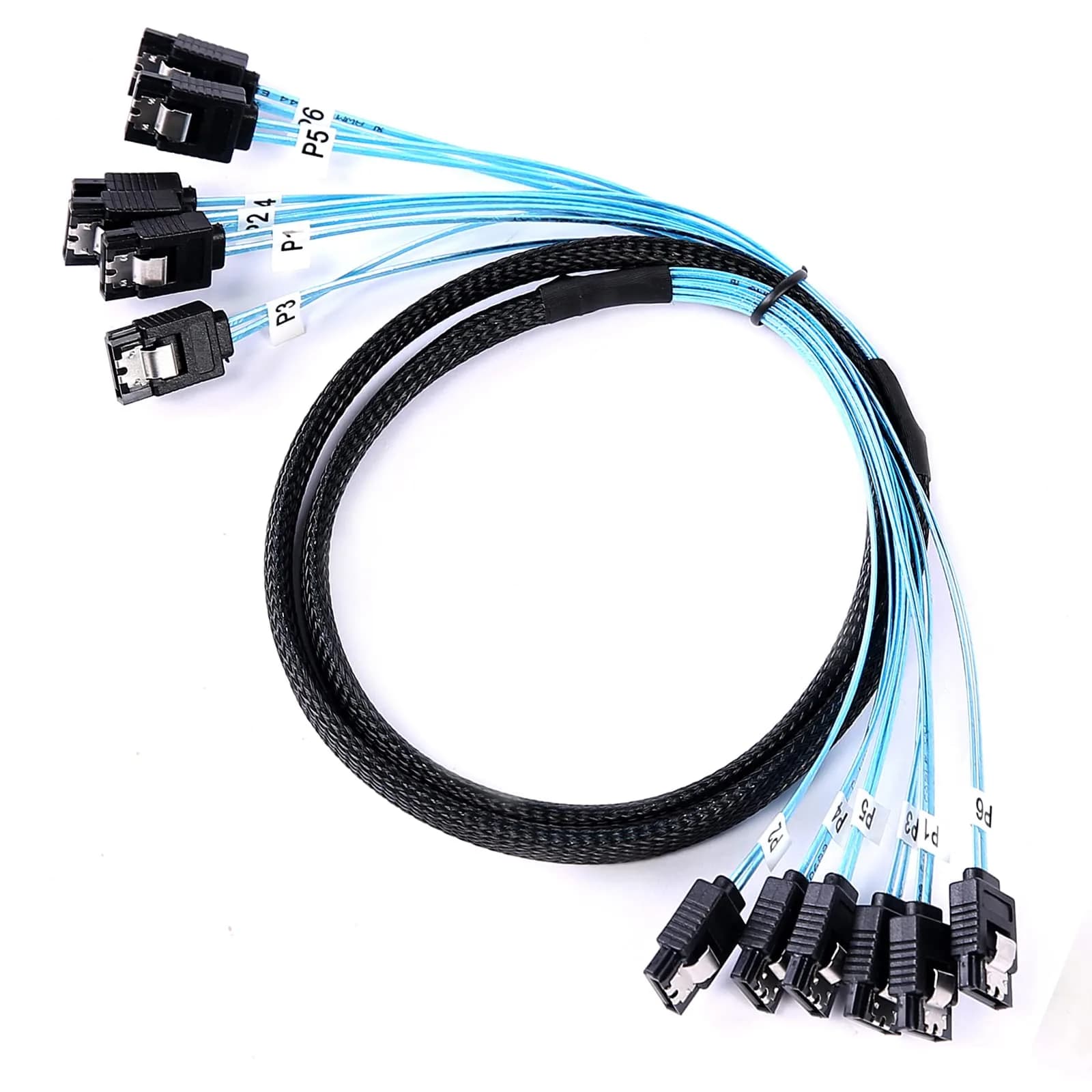 ADCAUDX SATA III Cable 1M (3.3FT) 4-Pack | 6Gbps Data Transfer for SSD HDD — 3.3 ft