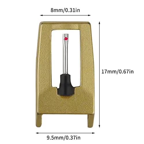 banpa Gold Turntable Cartridge with Diamond Stylus Replacement | Fits Crosley, ION, Pyle, Jensen, Victola, Teac & More thumbnail 4