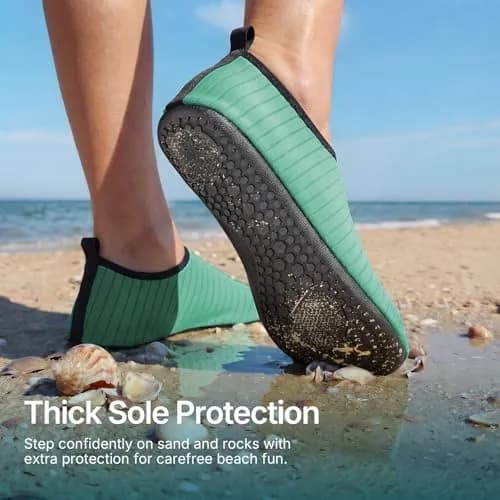 ATHMILE Quick-Dry Water Shoes for Women & Men | 22.3cm (8.78in) Width thumbnail 2