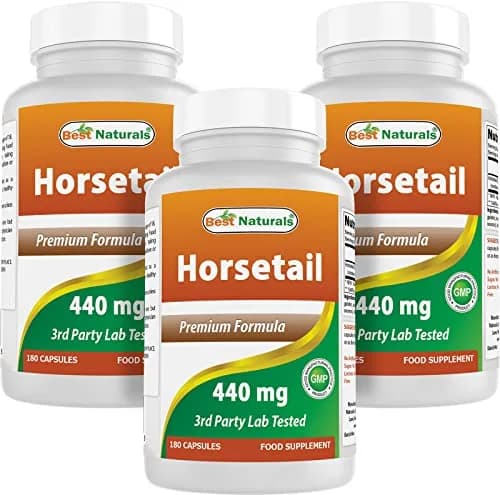 Best Naturals Horsetail 440 mg 180 Capsules | Gluten-Free, Non-GMO, Made in USA thumbnail 1
