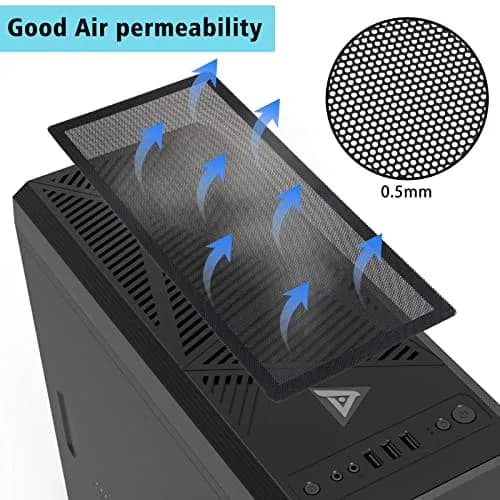 YSSHUI Magnetic PC Case Dust Mesh Filter 360x120mm (2 Pack) | Keeps PC Clean & Cool thumbnail 4