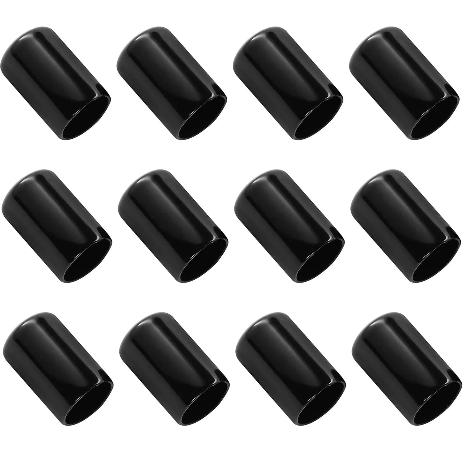 Jamiikury Screw Thread Protectors 5mm | Rubber End Caps for Bolts & Pipes (15mm length) — 16mm