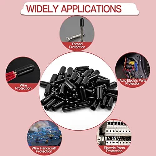 Jamiikury Screw Thread Protectors 5mm | Rubber End Caps for Bolts & Pipes (15mm length) thumbnail 6