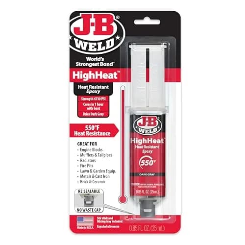 J-B Weld High Heat Epoxy Syringe 25ml | Heat-Resistant Bonding Adhesive for High Temperatures thumbnail 1