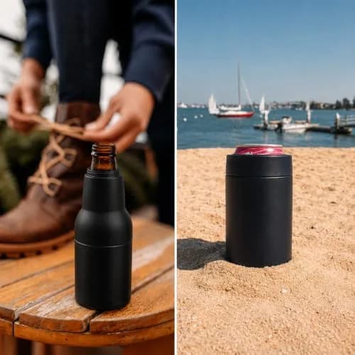 Stepstall Beer Gifts for Men, 12 oz Can & Bottle Cooler with Opener | Vacuum Insulated Stainless Steel thumbnail 7