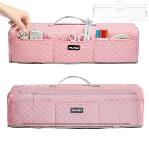 AMOIGEE Padded Dust Cover for Cricut Maker 4/3 & Explore 4/3/Air 2 w/Handle | Protects Machines from Dust & Scratches thumbnail 2