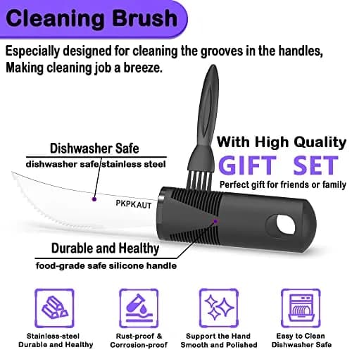 PKPKAUT Weighted Utensils for Hand Tremors & Parkinson's | 198g (7 oz) Set thumbnail 7
