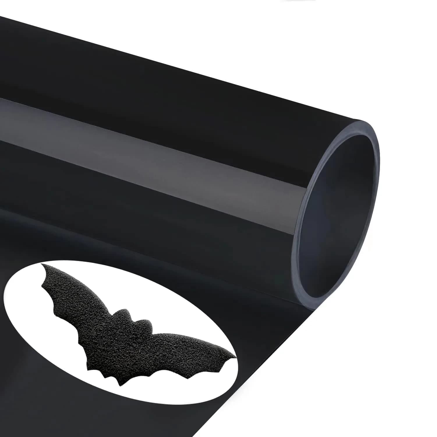 TransWonder Black 3D Puff Heat Transfer Vinyl 30cm x 1.8m (12"x6') | Creates Raised Designs for T-Shirts & Apparel — black