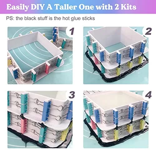 LET'S RESIN Adjustable Mold Housing for Silicone Molds | DIY Resin, Candle & Soap Molds (Not for Resin Casting) | 5.9'' x 5.9'' thumbnail 6