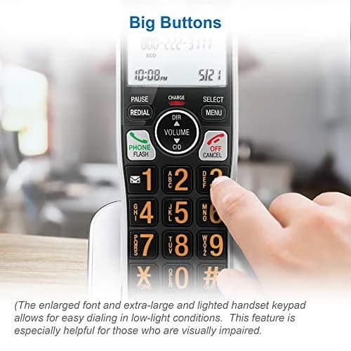 AT&T BL102 DECT 6.0 Cordless Phone with Answering Machine & Call Blocking | 1 Handset thumbnail 9
