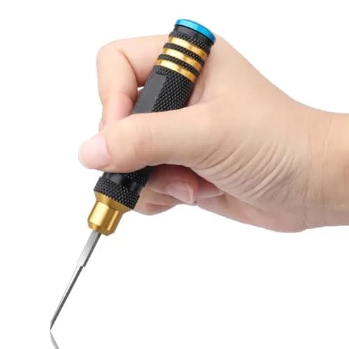 FriHobby 7-in-1 Scribe Tool Panel Line Scriber Blades 0.1-2.0mm | Precise, Ergonomic, for Gundam & Model Kits thumbnail 6