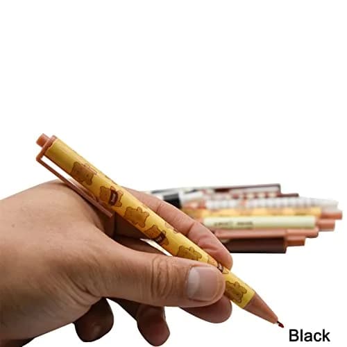 Maydahui 12 PCS Cute Bear Gel Pen Cartoon Girl Cookies | Smooth Ink, 0.5mm Fine Point, Retractable, Multicolor, Animal Design thumbnail 5