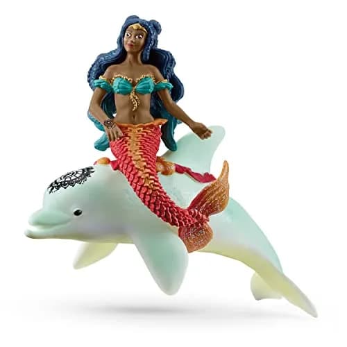 Schleich Bayala - 2PC Isabelle the Mermaid and Dolphin Playset - Fantasy Fairy Toys for Kids Ages 5+ | Magical Sea Creatures thumbnail 1