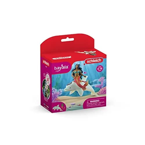 Schleich Bayala - 2PC Isabelle the Mermaid and Dolphin Playset - Fantasy Fairy Toys for Kids Ages 5+ | Magical Sea Creatures thumbnail 4
