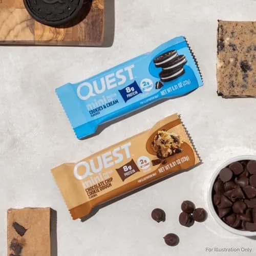 Quest Cookies & Cream Protein Bars 14 Count | 8g Protein, 1g Sugar, Gluten Free thumbnail 6