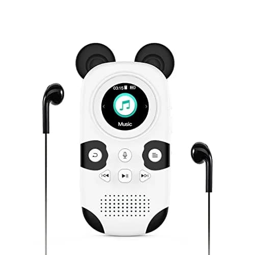 RUIZU Cute Panda MP3 Player for Kids 64GB | Bluetooth 5.3, Built-in Speaker, Expandable to 128GB thumbnail 1