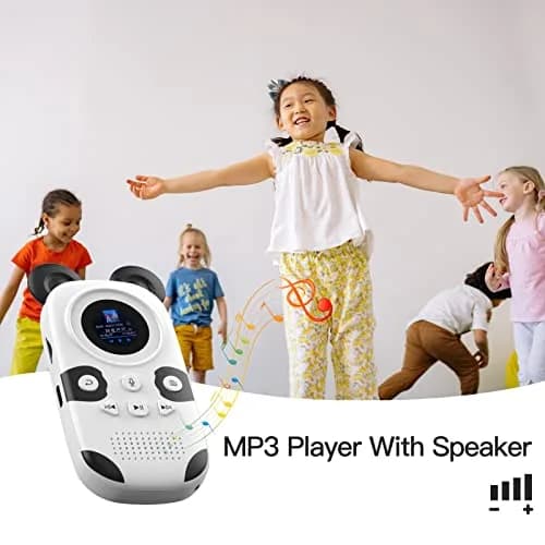 RUIZU Cute Panda MP3 Player for Kids 64GB | Bluetooth 5.3, Built-in Speaker, Expandable to 128GB thumbnail 4