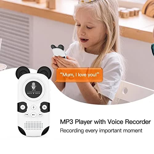 RUIZU Cute Panda MP3 Player for Kids 64GB | Bluetooth 5.3, Built-in Speaker, Expandable to 128GB thumbnail 5