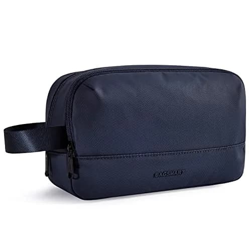BAGSMART Travel Toiletry Bag for Men, Dopp Kit Water Resistant Navy-Medium | Spacious & Water-Resistant thumbnail 1