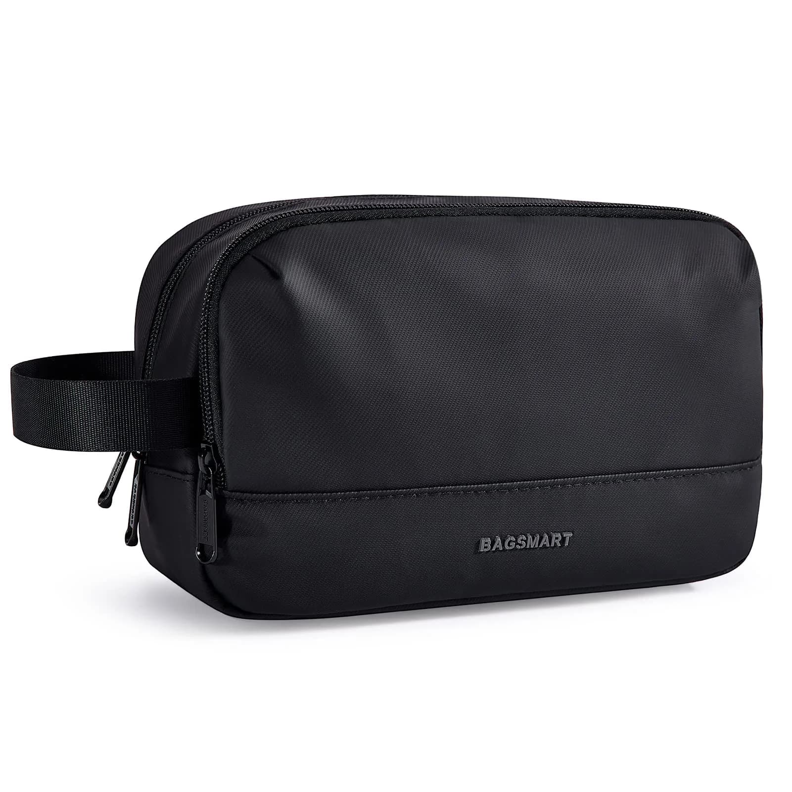 BAGSMART Travel Toiletry Bag for Men, Dopp Kit Water Resistant Shaving Bag for Toiletries Accessories, Black-Medium | Lightweight & TSA Approved - main product image