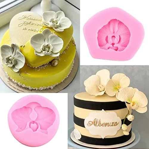 ZiXiang Orchid Flower Silicone Fondant Molds Set Of 4 | Food Grade, BPA-Free, Heat Resistant Up to 446°F thumbnail 5