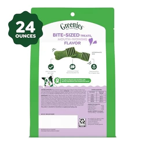 Greenies Dog Treats, Blueberry Flavor, 1.5 Pound | Chewy, Natural, 13 Calories thumbnail 9