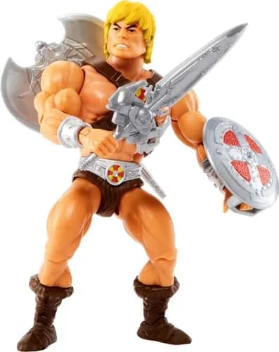 Masters of the Universe Origins He-Man Action Figure 14cm (5.5 Inch) | 16 Moveable Joints for Dynamic Posing thumbnail 6