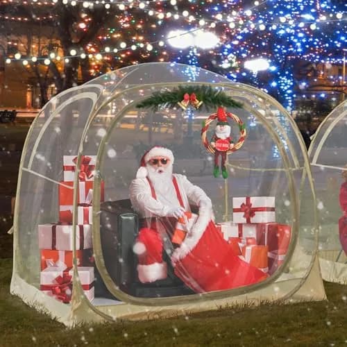 PrivatePod Sports Pod Pop-Up Sports Tent & Weather Tent 83"x83"x65"H | Cold Weather Outdoor Shelter for 4 thumbnail 9