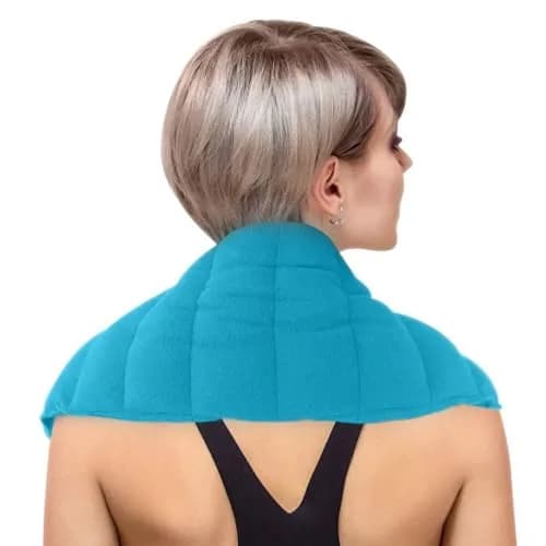 ComfortCloud Microwavable Heating Pad 7x22" Teal | Moist Heat for Back Pain Relief thumbnail 1