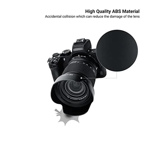 JJC Lens Hood for Nikon NIKKOR Z DX 18-140mm f/3.5-6.3 VR Lens | Reversible Bayonet Mount Shade Replace HB-101 thumbnail 4