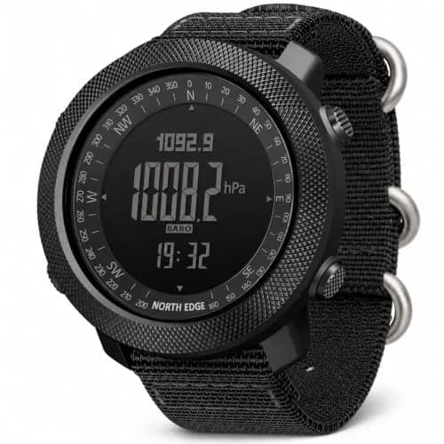 NORTH EDGE Apache Men's Survival Tactical Watch 50mm | Altimeter, Barometer, Compass, Weather Prediction thumbnail 1