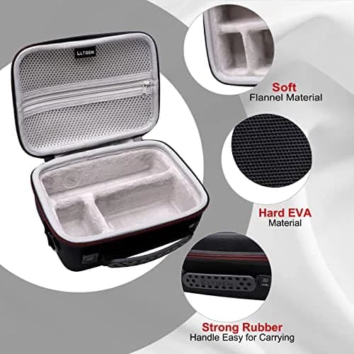 LTGEM Camera Case for Sony ZV-E10/ZV-1/ZV-1F/ZV-1 II, 20.3cm (8") L x 15.2cm (6") W x 10.4cm (4.1") H, Black+Grey | Fits Vlogger Accessory Kit thumbnail 4