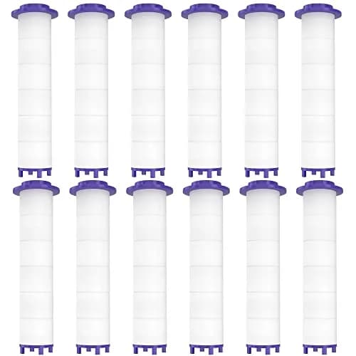 Tnnluku 12-Piece Hydro Jet Shower Head Filter Set | High Pressure Handheld Vortex Turbo Fan Shower Heads Filter thumbnail 1