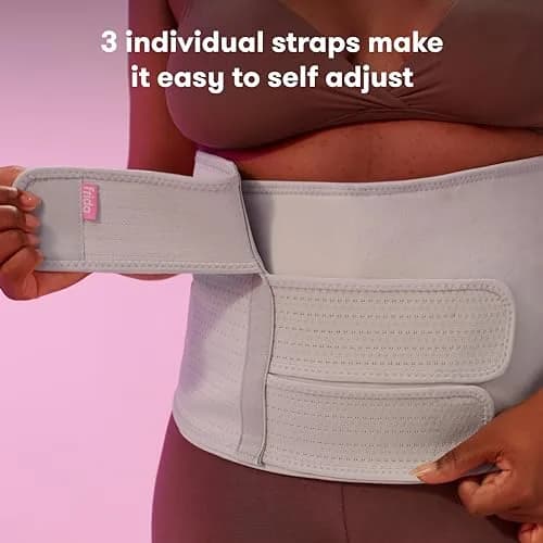 Frida Mom Belly Binder Postpartum Recovery Support 9" High | Adjustable Compression Wrap for Natural & C-Section Birth thumbnail 4