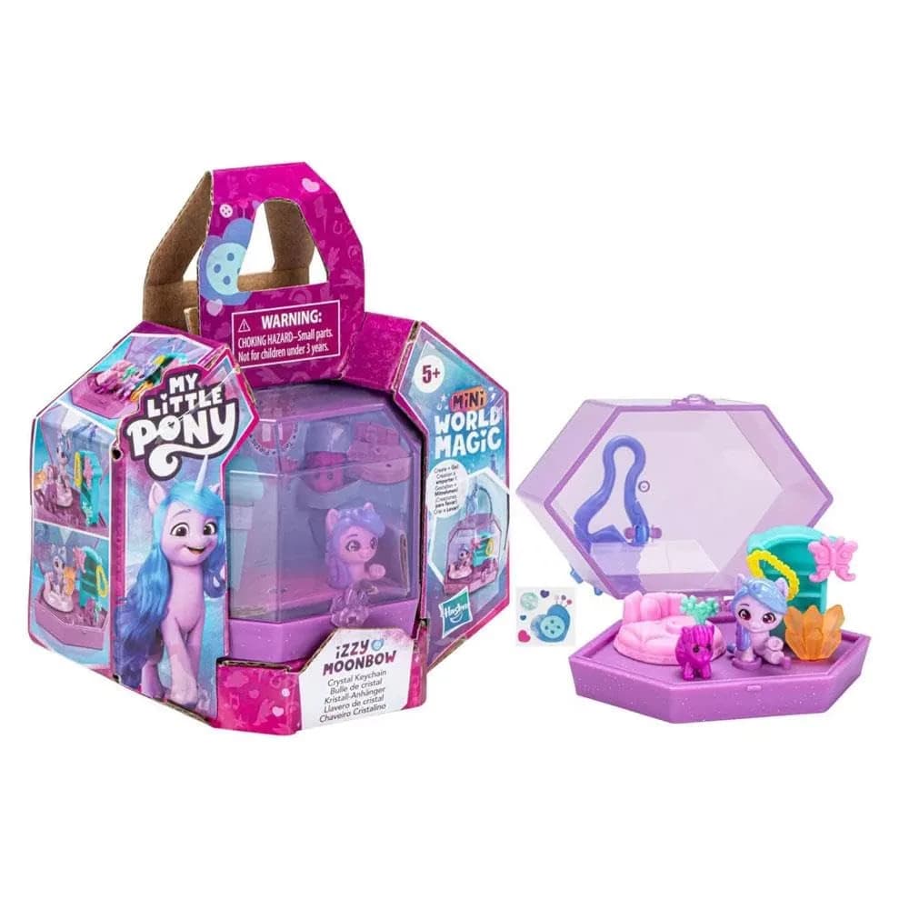 My Little Pony Mini World Magic Crystal Keychain Izzy Moonbow Toy - Portable Mini Playset, Pony, and Accessories for Kids Ages 5+ - main product image