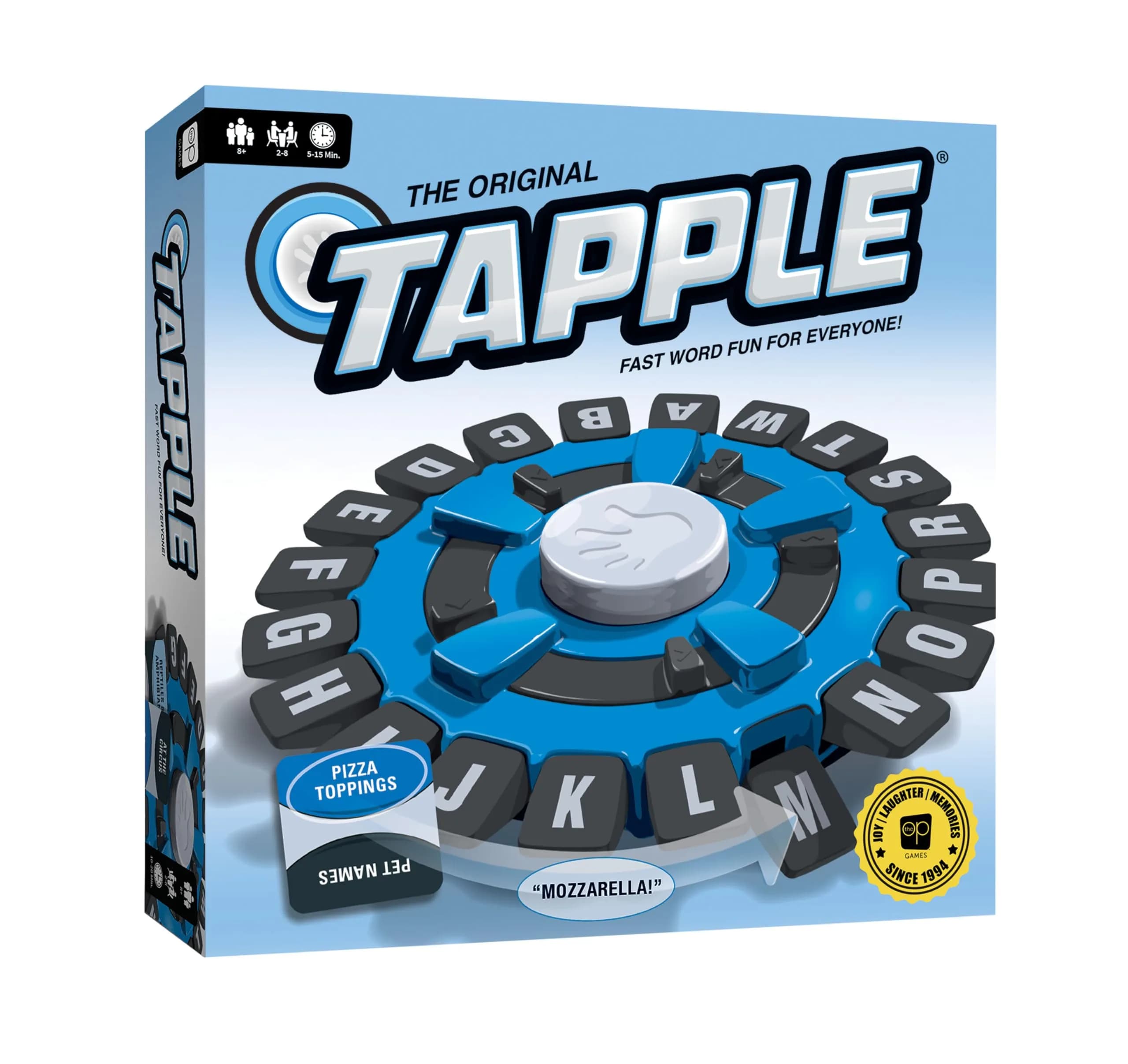 USAOPOLY Tapple Word Game, 144 Categories | Fast-Paced Family Fun for Ages 8+