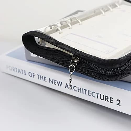 Mogoostry A6 Binder Cover Refillable 6 Ring | Clear PVC Zipper Folder for Personal Organizer thumbnail 6
