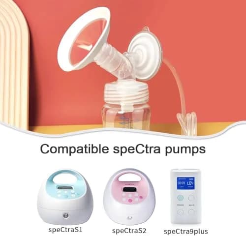 PUMPMOM-US 24mm Flange Pump Parts for Spectra S1/S2/9+ Breast Pumps | 8-Piece Set thumbnail 2