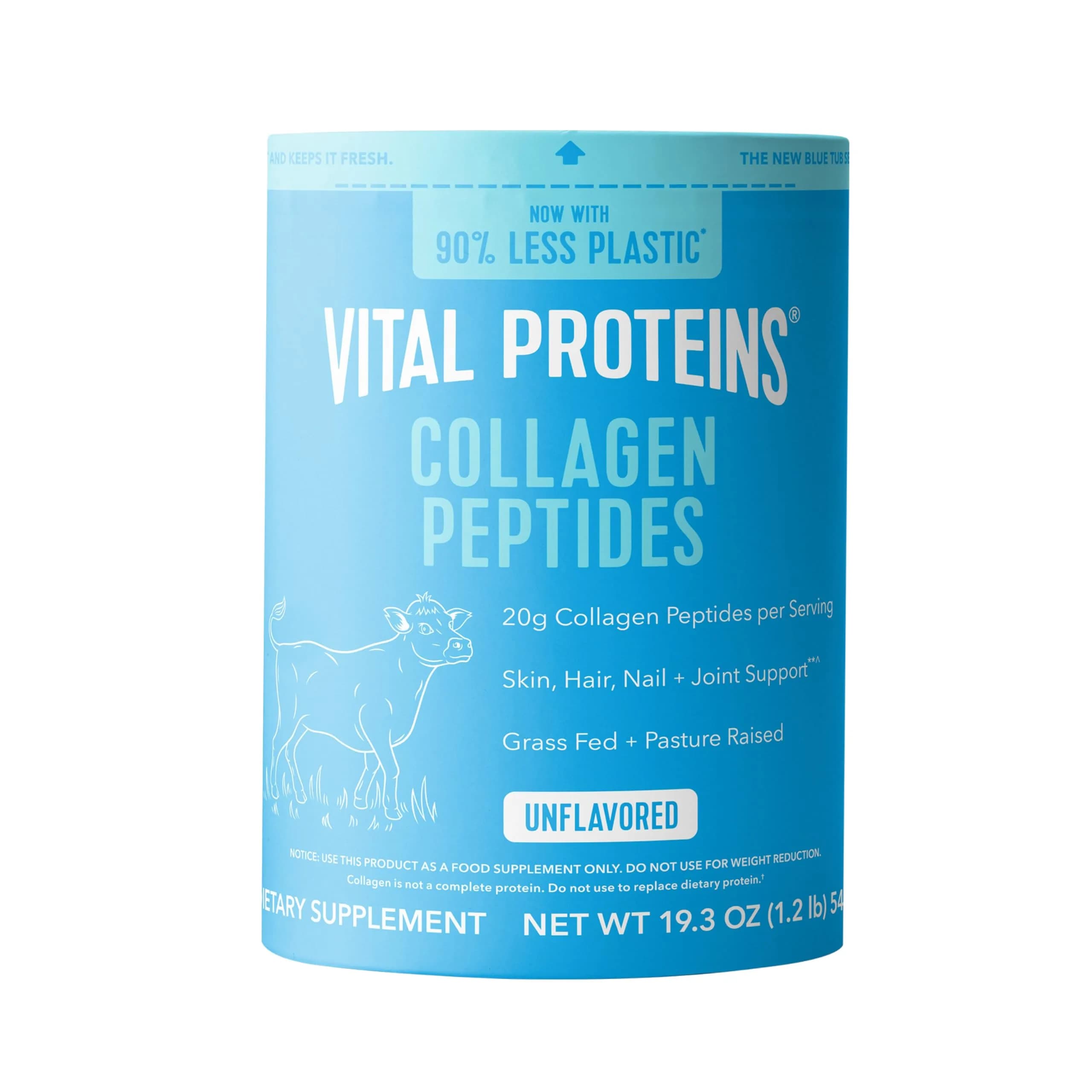 Vital Proteins Collagen Peptides Powder Unflavored 537g (19.3oz) | Supports Hair, Skin, Nails, Bones & Joints