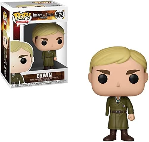 POP Attack on Titan Erwin Smith (One-Armed) Funko Pop! Vinyl Figure 9.5cm (3.75 inches) | Collectible Anime Figure thumbnail 2